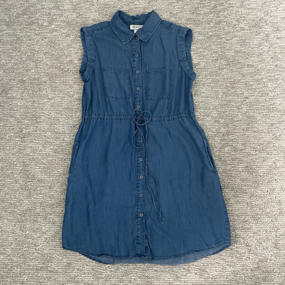 Style & Co. Blue Denim Dress